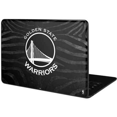 NBA Golden State Warriors Black Animal Print Google Pixelbook Go Skin